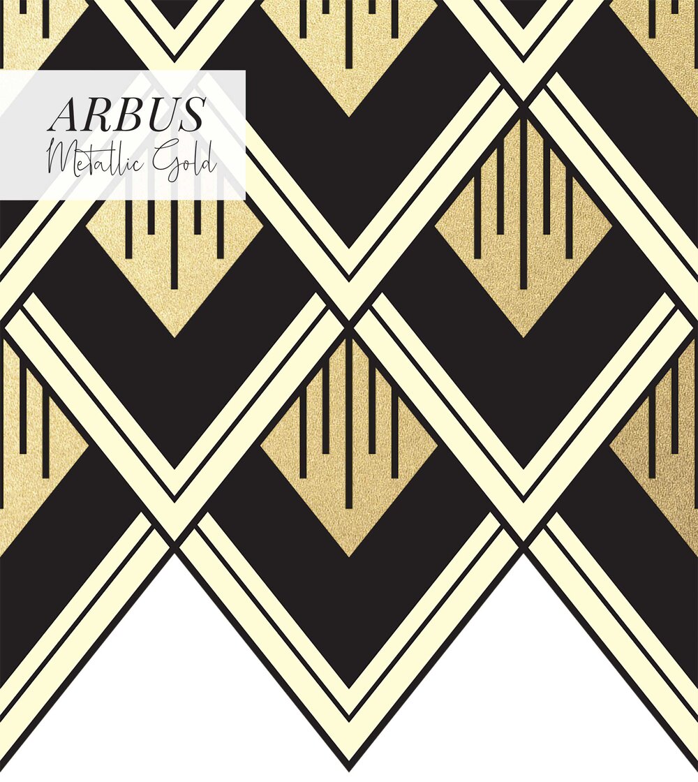 ARBUS - LARGE SCALE - GOLD METALLIC BORDER