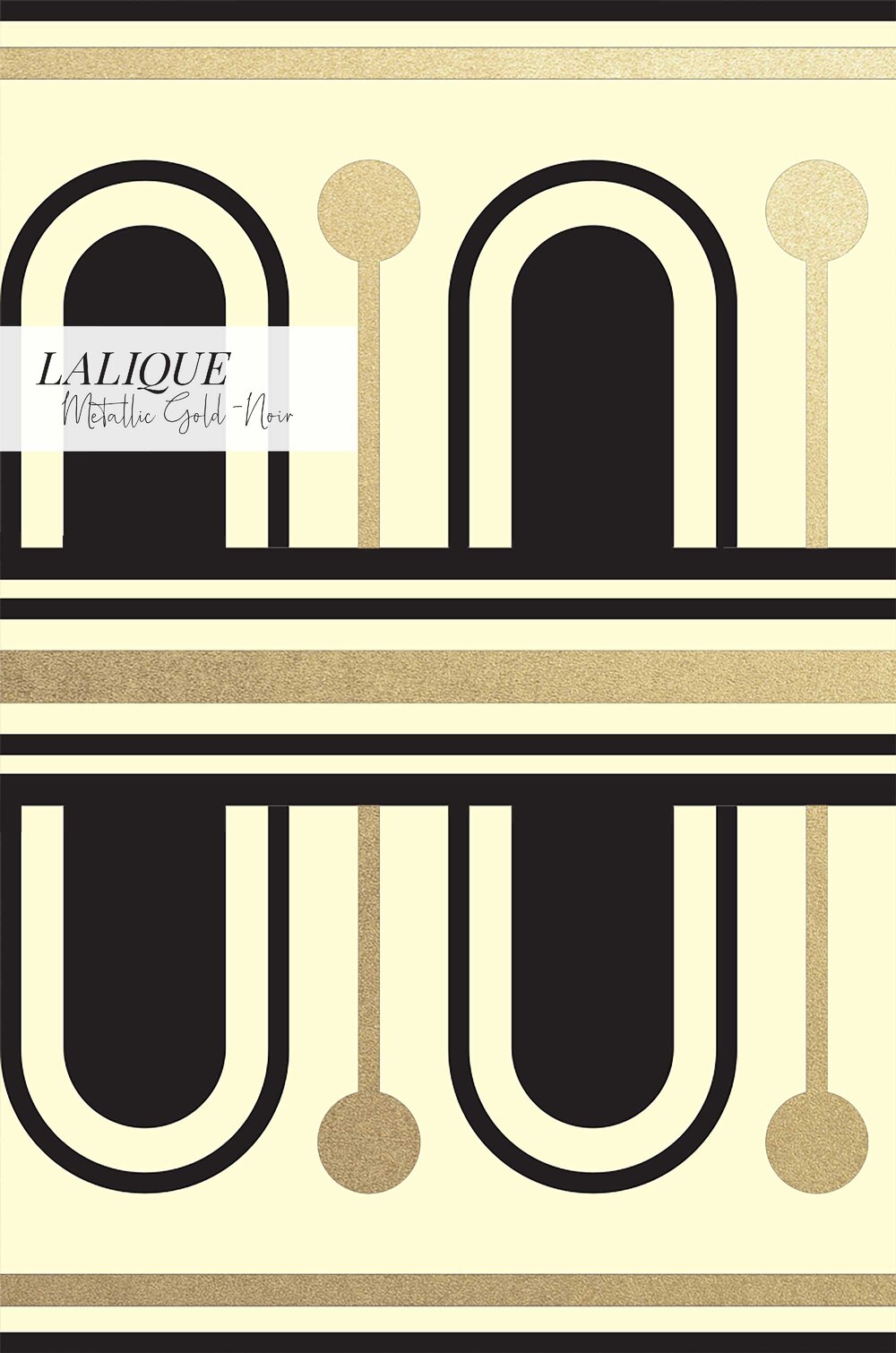 LALIQUE - NOIR METALLIC BORDER