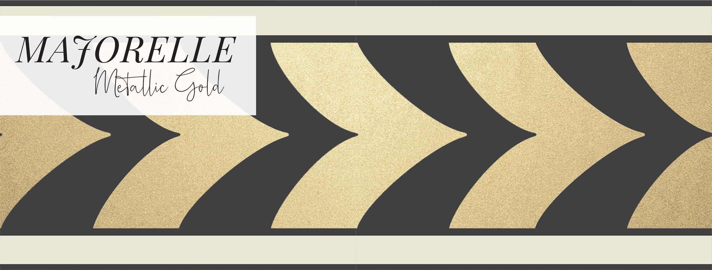 MAJORELLE - GOLD METALLIC BORDER