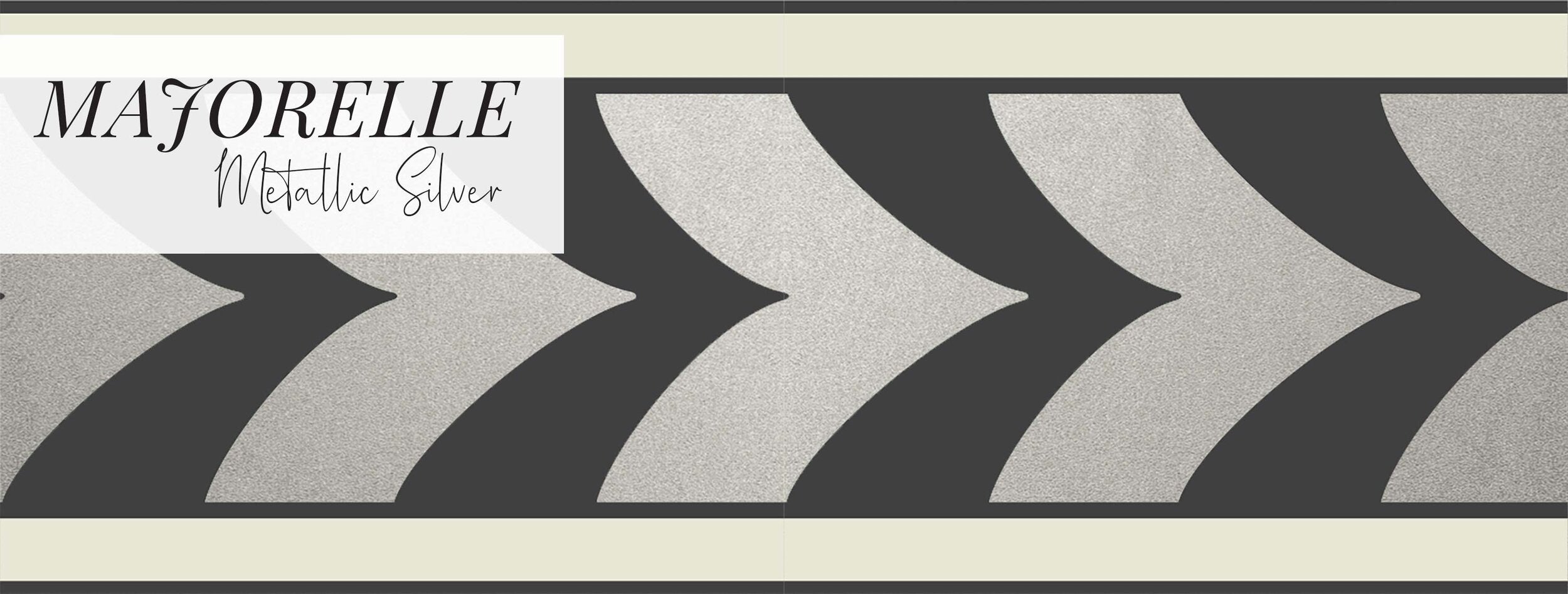 MAJORELLE - SILVER METALLIC BORDER