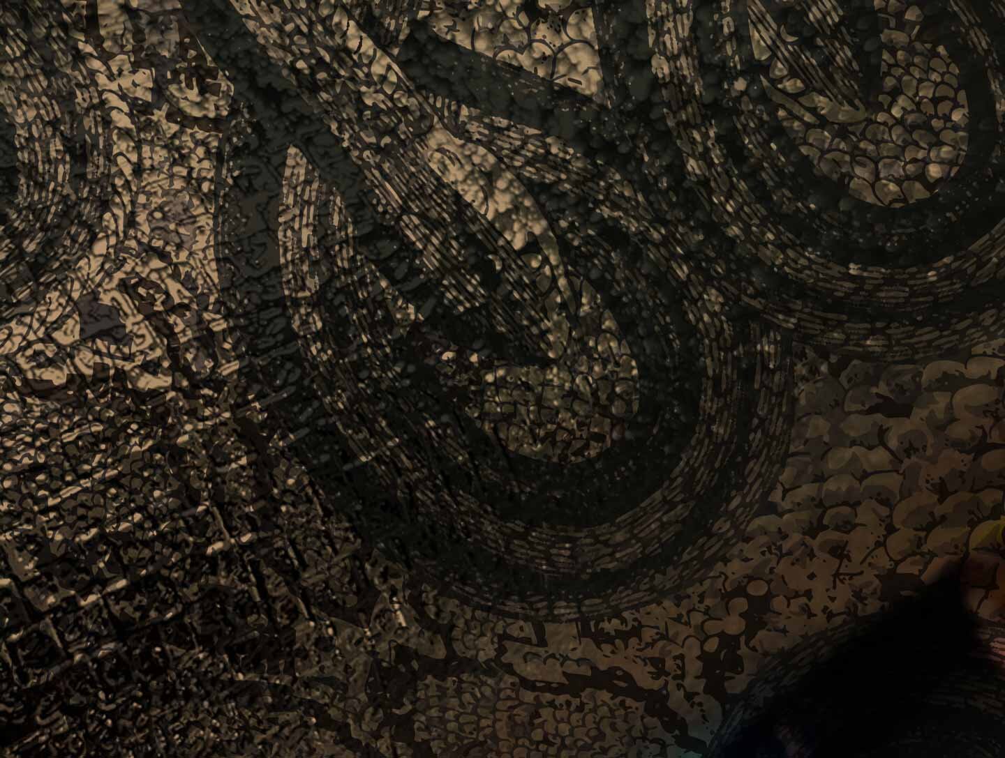 SERPENTINE - COIL - METALLIC PYRITE SAMPLE