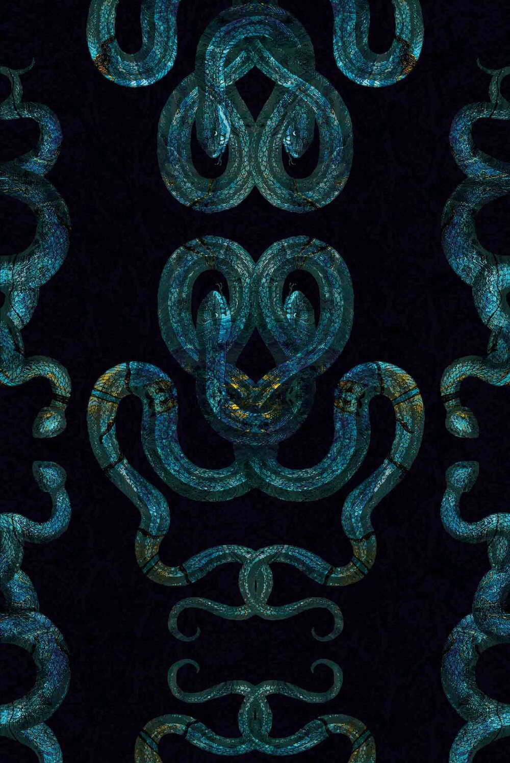 SERPENTINE - BOA - METALLIC MARCASITE SAMPLE