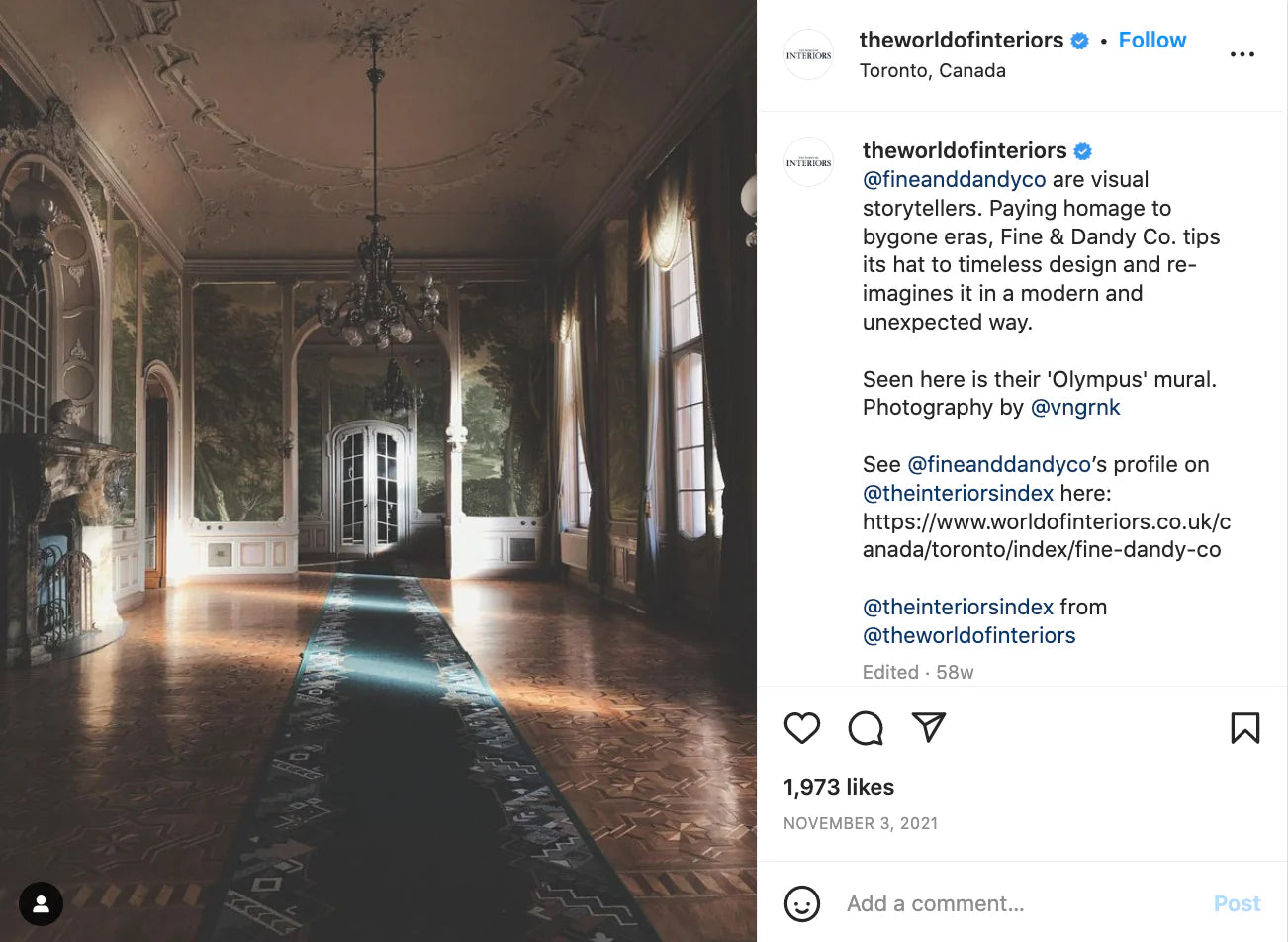 WORLD OF INTERIORS | INSTAGRAM FEATURE