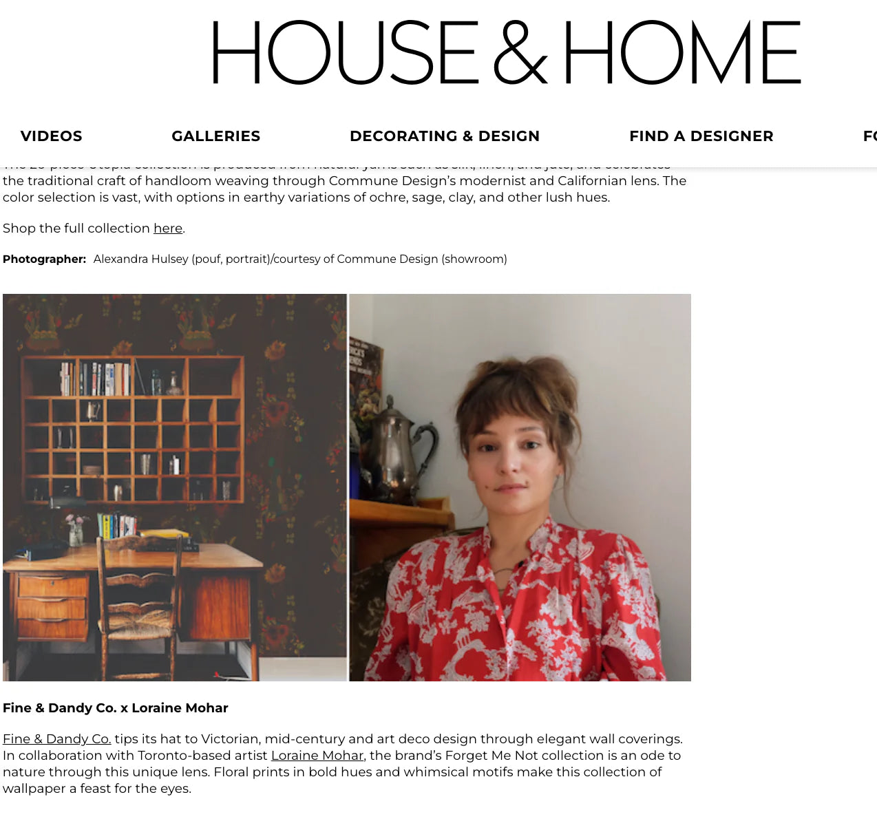 JOSEPH CICERONE | HOUSE & HOME | MURAL FEATURE