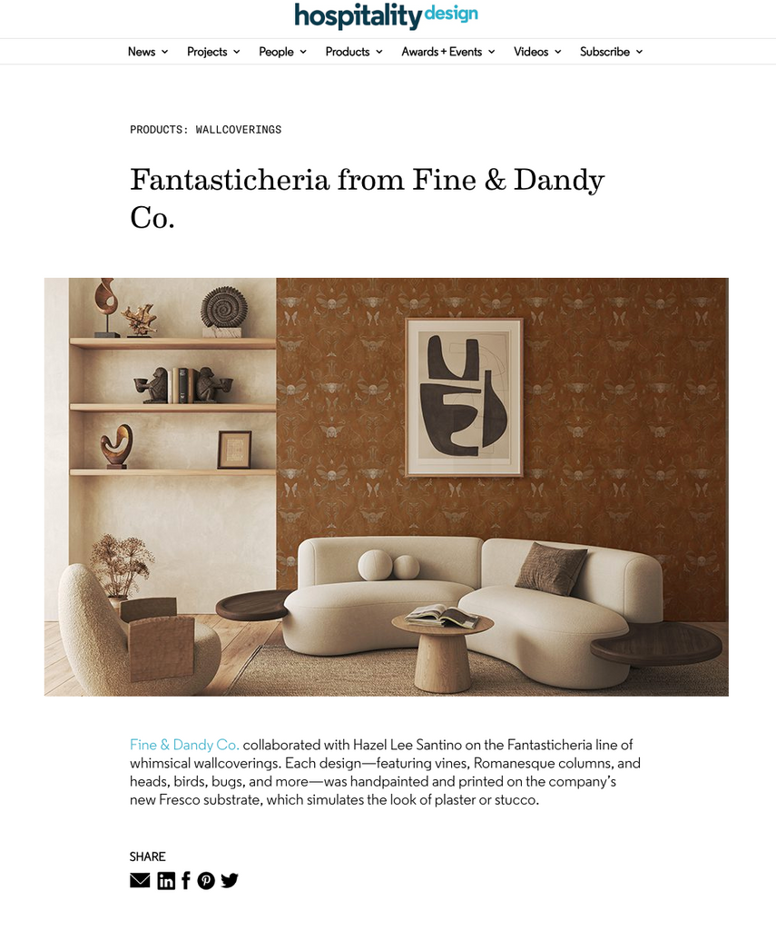 HOSPITALITY DESIGN | FANTASTICHERIA FROM FINE & DANDY CO.