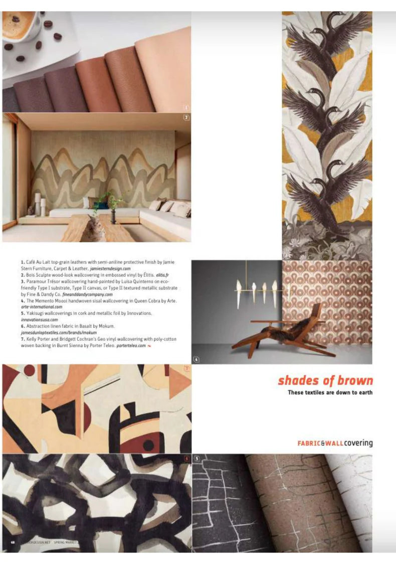 INTERIOR DESIGN SPRING MAGAZINE | MURAL FEATURE