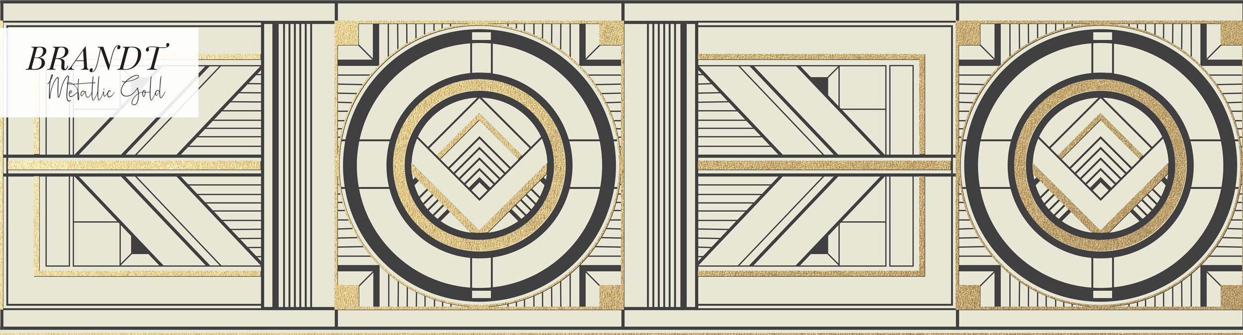BRANDT - GOLD METALLIC BORDER