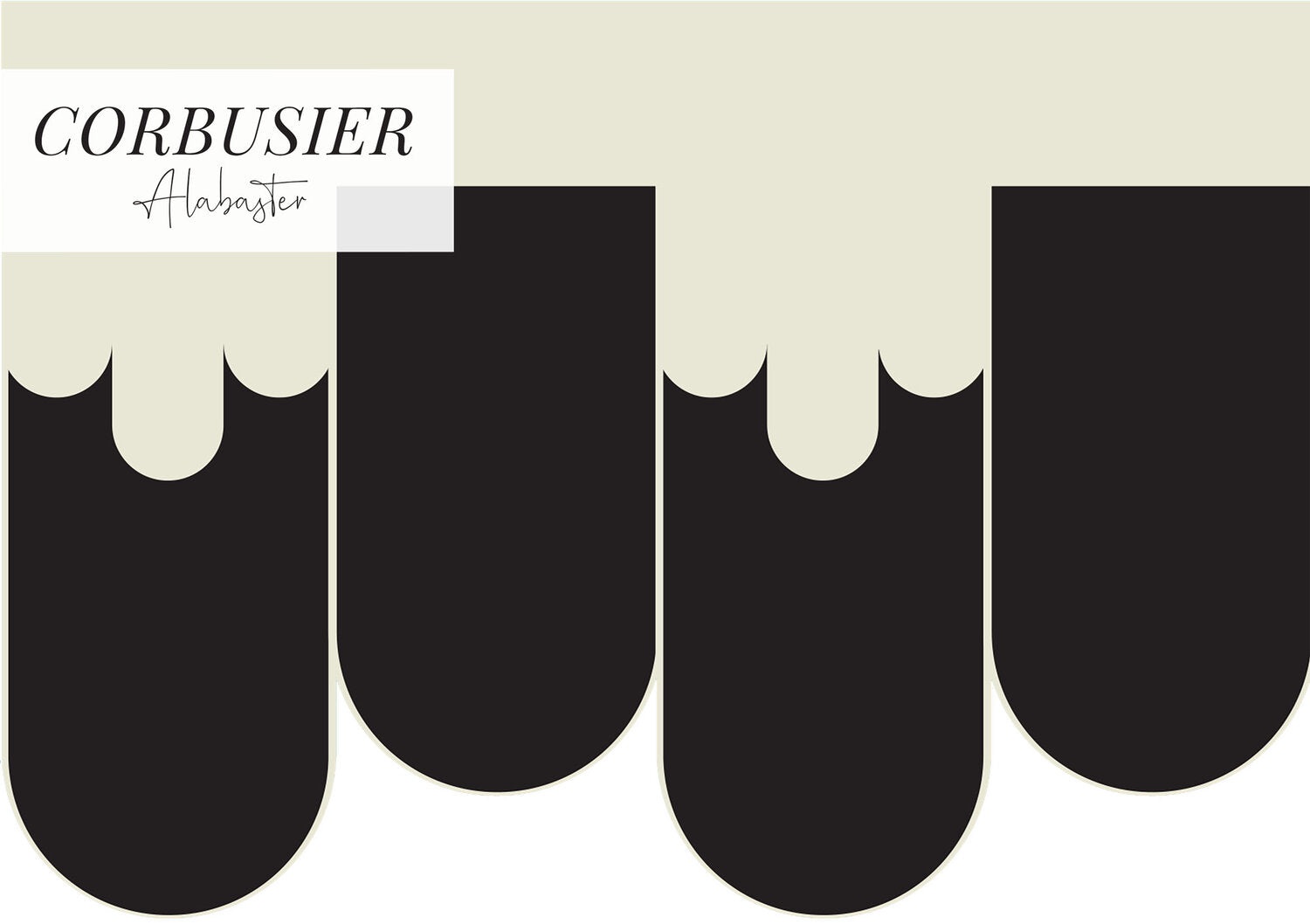 CORBUSIER - ALABASTER BORDER