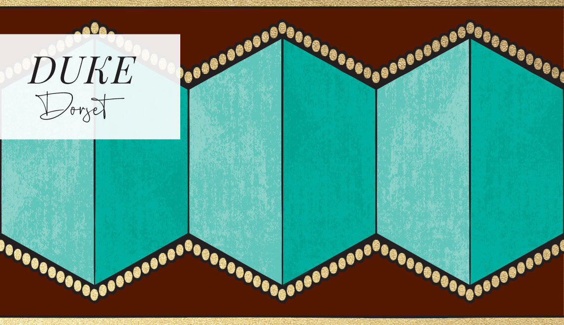 DUKE - OVERSIZE - DORSET METALLIC BORDER